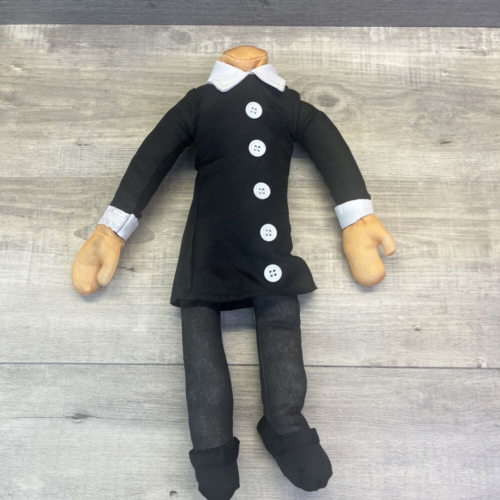Addams Family Wednesday Headless Plush Doll 16" Halloween Costume Stuffed Toy